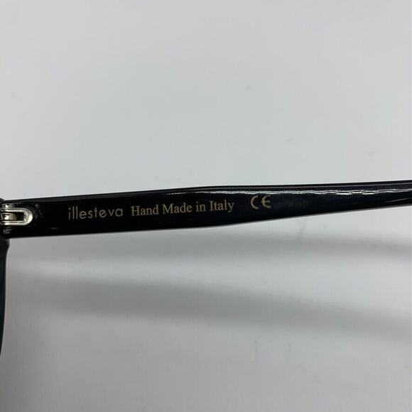 ILLESTEVA BOCA BLACK MATTE SUNGLASSES w/Blue Mirror Lenses-Slightly used - Picture 4 of 6